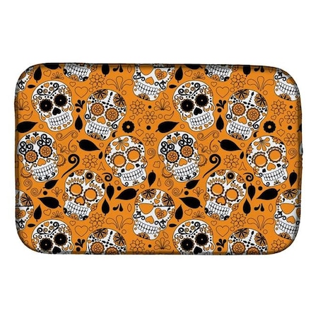 Carolines Treasures Carolines Treasures BB5118DDM Day of the Dead Orange Dish Drying Mat BB5118DDM